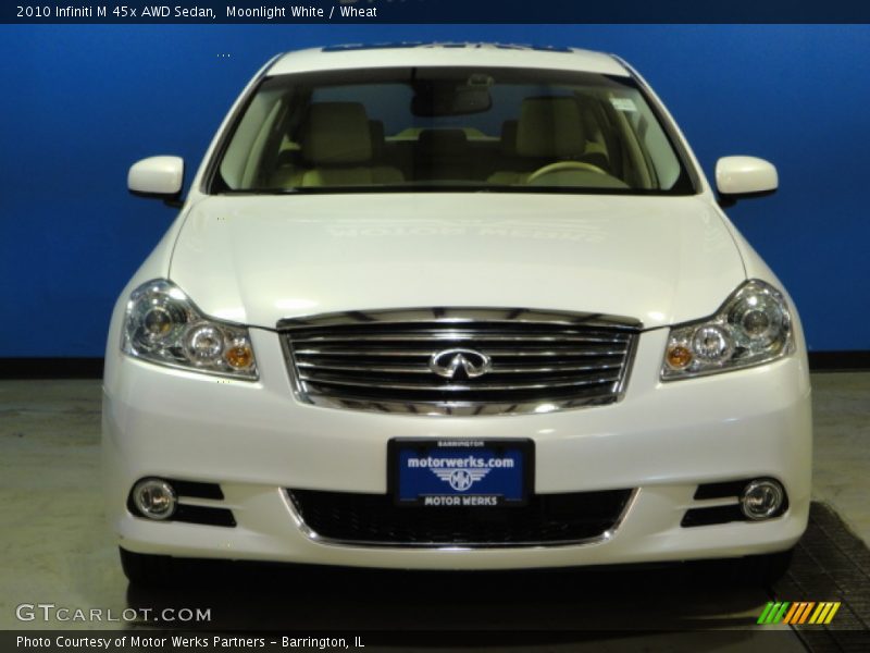 Moonlight White / Wheat 2010 Infiniti M 45x AWD Sedan