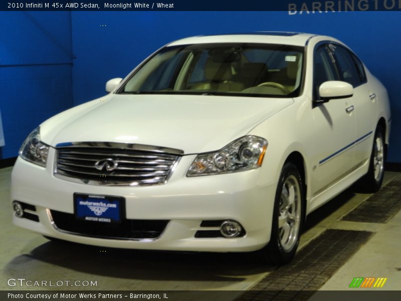 Moonlight White / Wheat 2010 Infiniti M 45x AWD Sedan