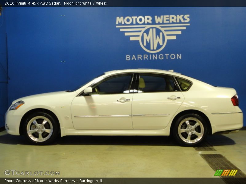 Moonlight White / Wheat 2010 Infiniti M 45x AWD Sedan