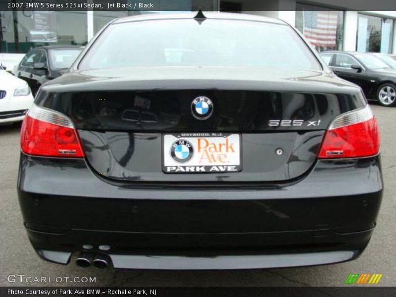 Jet Black / Black 2007 BMW 5 Series 525xi Sedan