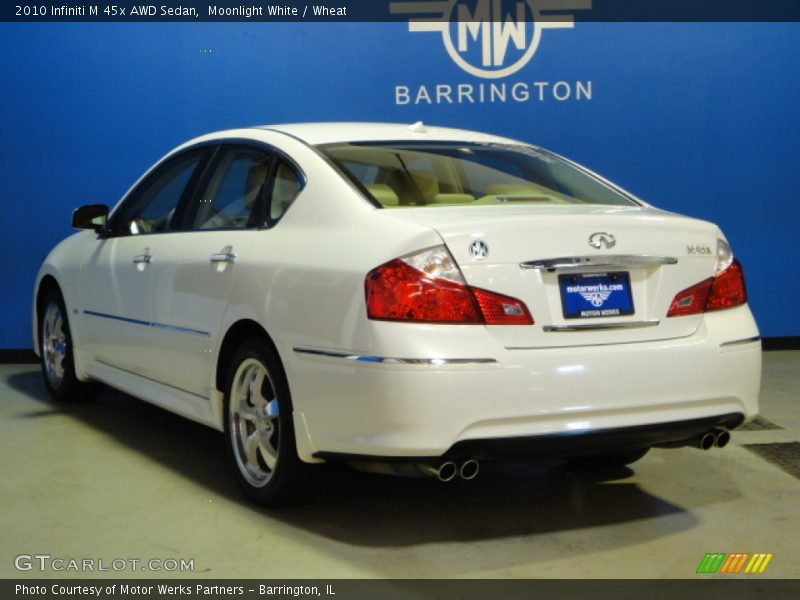 Moonlight White / Wheat 2010 Infiniti M 45x AWD Sedan