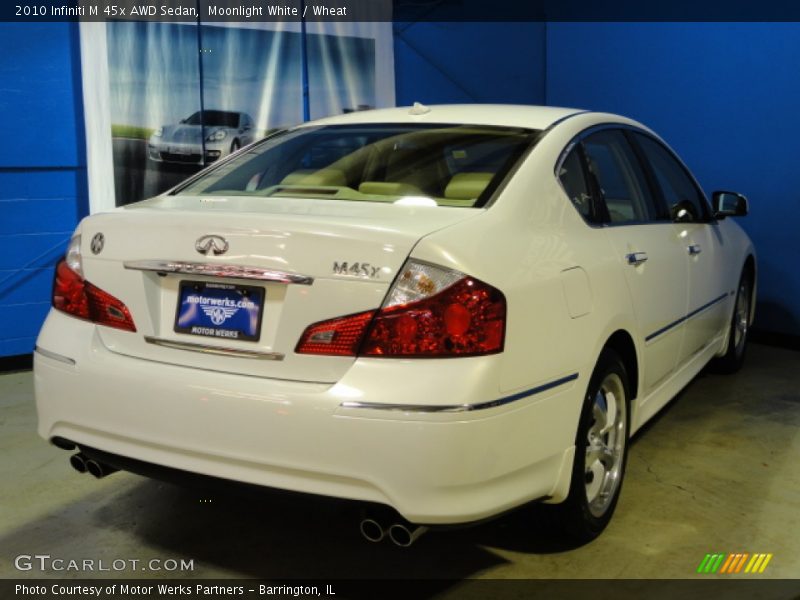 Moonlight White / Wheat 2010 Infiniti M 45x AWD Sedan