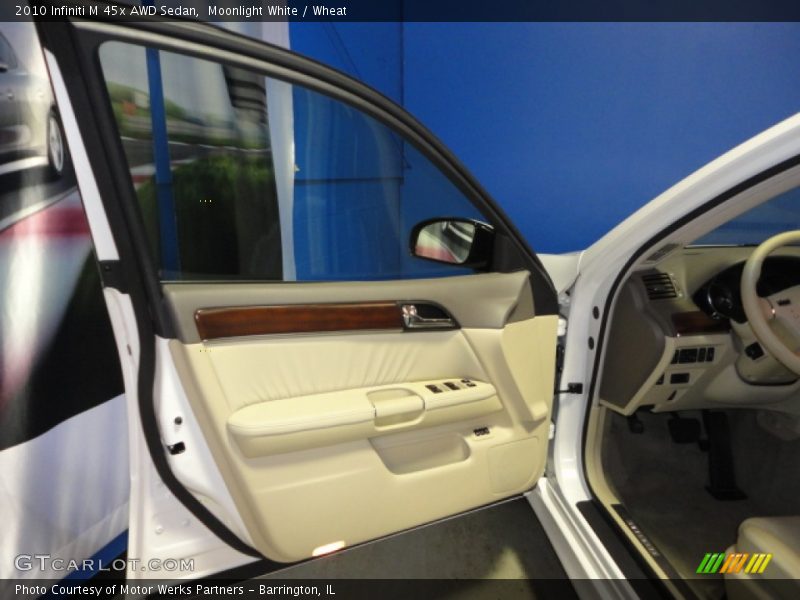 Moonlight White / Wheat 2010 Infiniti M 45x AWD Sedan
