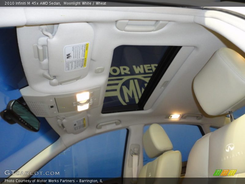 Moonlight White / Wheat 2010 Infiniti M 45x AWD Sedan