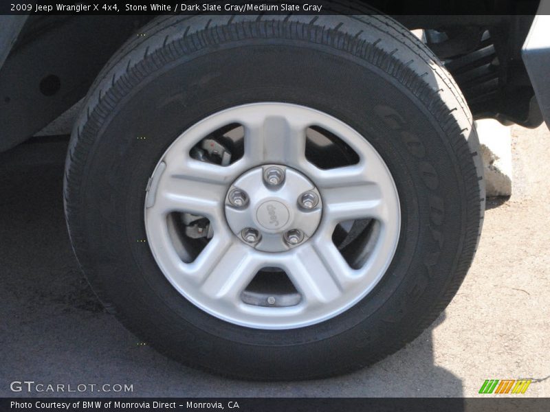 Stone White / Dark Slate Gray/Medium Slate Gray 2009 Jeep Wrangler X 4x4