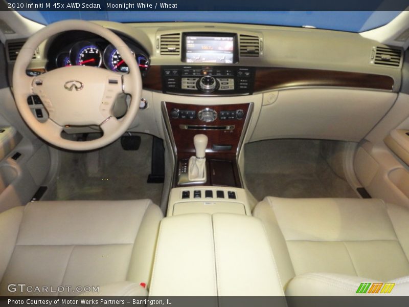 Moonlight White / Wheat 2010 Infiniti M 45x AWD Sedan