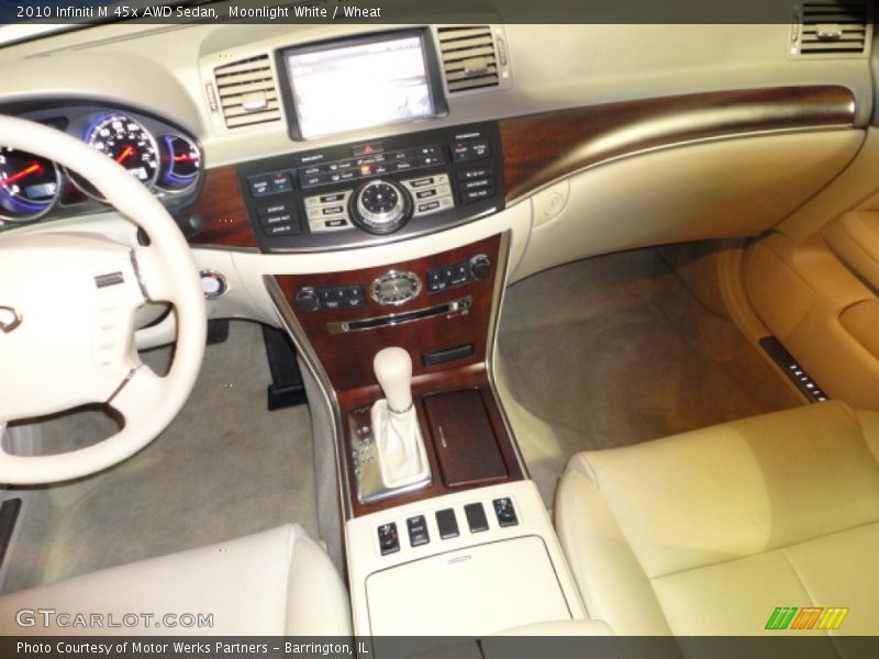 Moonlight White / Wheat 2010 Infiniti M 45x AWD Sedan