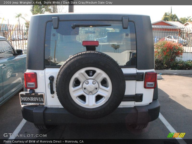 Stone White / Dark Slate Gray/Medium Slate Gray 2009 Jeep Wrangler X 4x4
