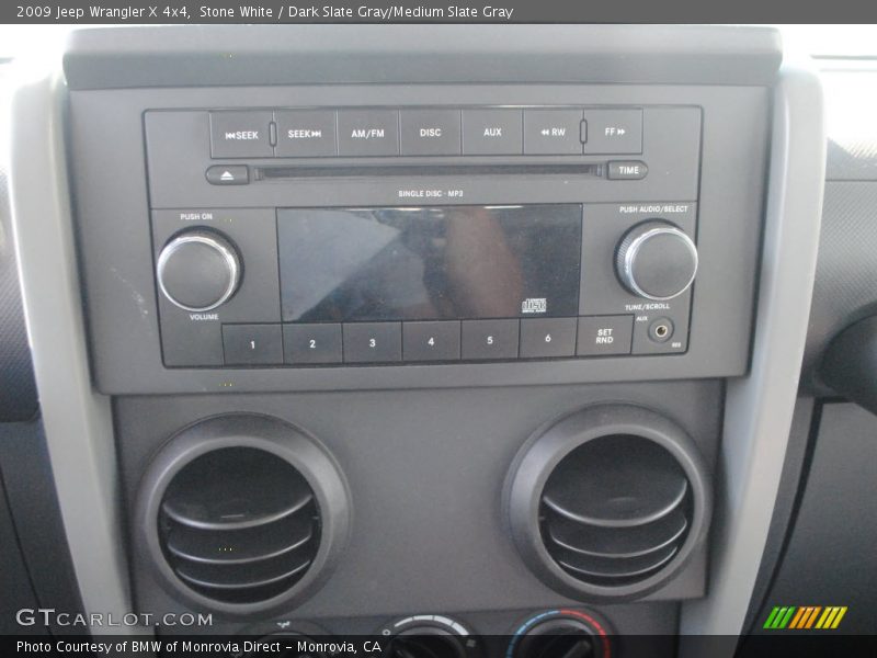 Stone White / Dark Slate Gray/Medium Slate Gray 2009 Jeep Wrangler X 4x4