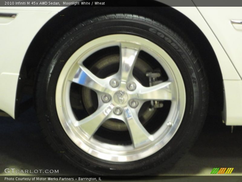 Moonlight White / Wheat 2010 Infiniti M 45x AWD Sedan