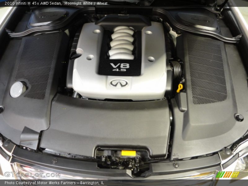 Moonlight White / Wheat 2010 Infiniti M 45x AWD Sedan