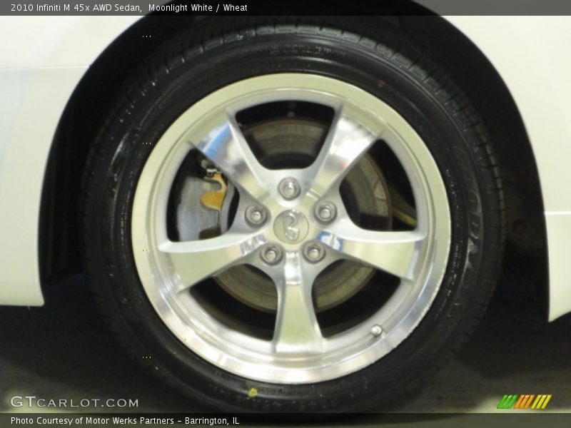 Moonlight White / Wheat 2010 Infiniti M 45x AWD Sedan