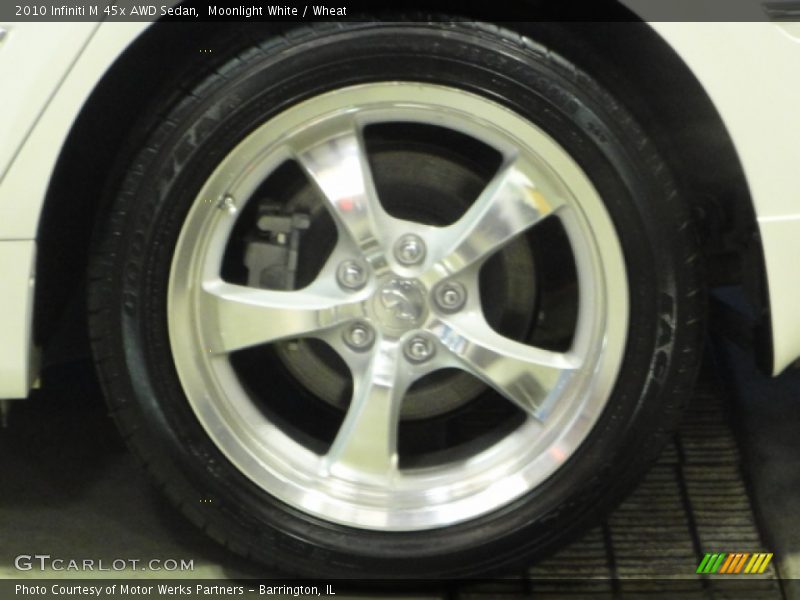 Moonlight White / Wheat 2010 Infiniti M 45x AWD Sedan