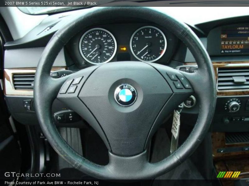 Jet Black / Black 2007 BMW 5 Series 525xi Sedan