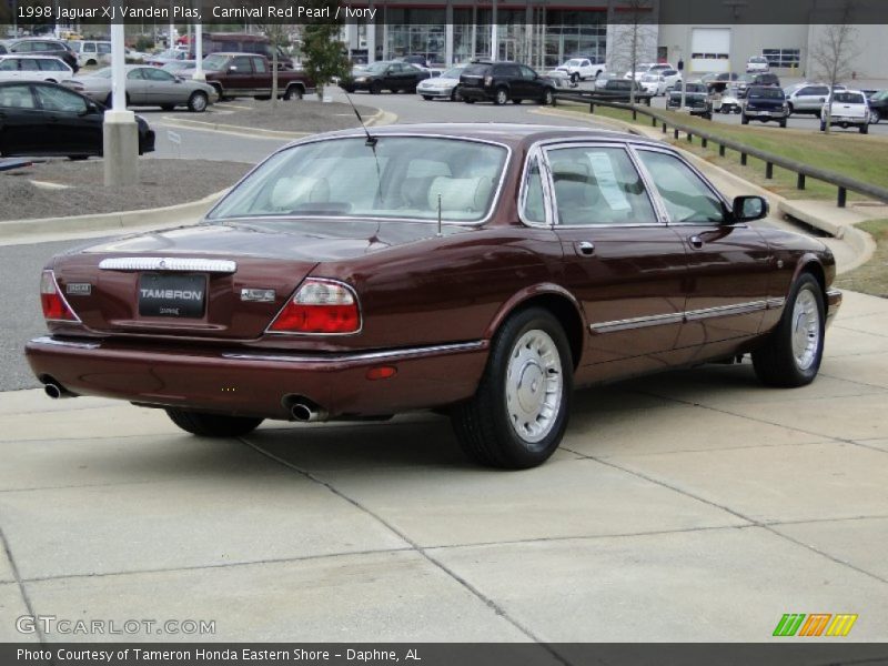 Carnival Red Pearl / Ivory 1998 Jaguar XJ Vanden Plas