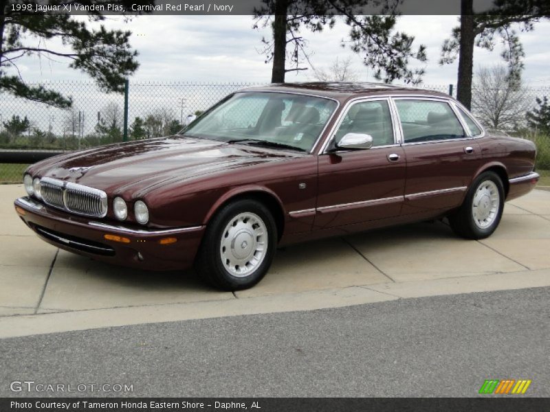 Carnival Red Pearl / Ivory 1998 Jaguar XJ Vanden Plas