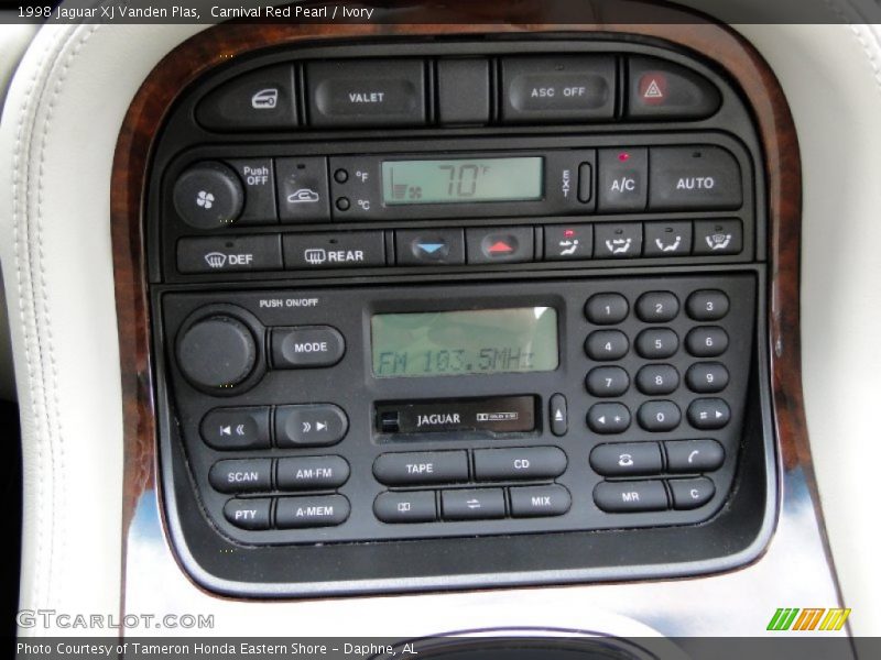 Controls of 1998 XJ Vanden Plas