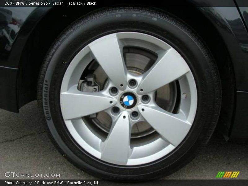 Jet Black / Black 2007 BMW 5 Series 525xi Sedan