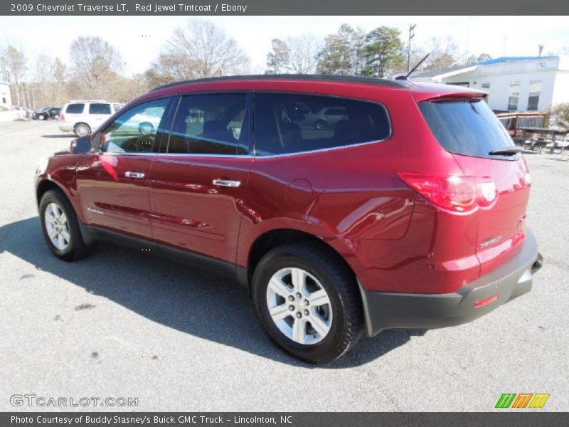 Red Jewel Tintcoat / Ebony 2009 Chevrolet Traverse LT