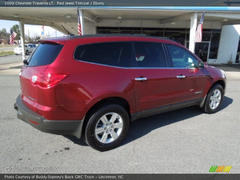 Red Jewel Tintcoat / Ebony 2009 Chevrolet Traverse LT