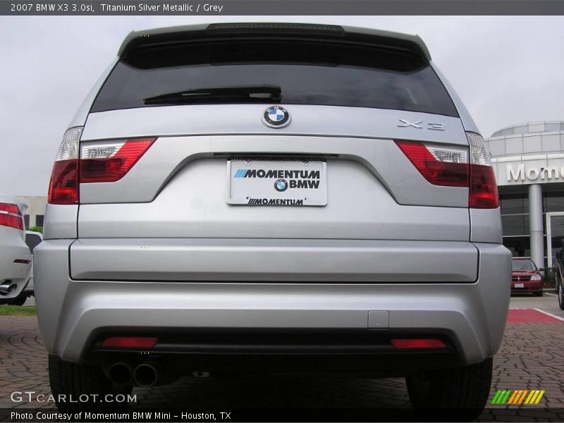 Titanium Silver Metallic / Grey 2007 BMW X3 3.0si
