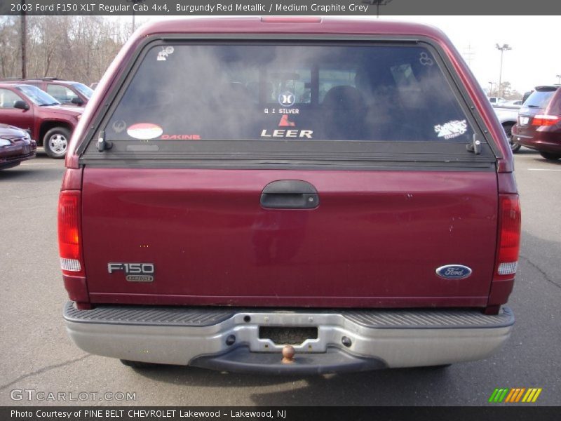 Burgundy Red Metallic / Medium Graphite Grey 2003 Ford F150 XLT Regular Cab 4x4