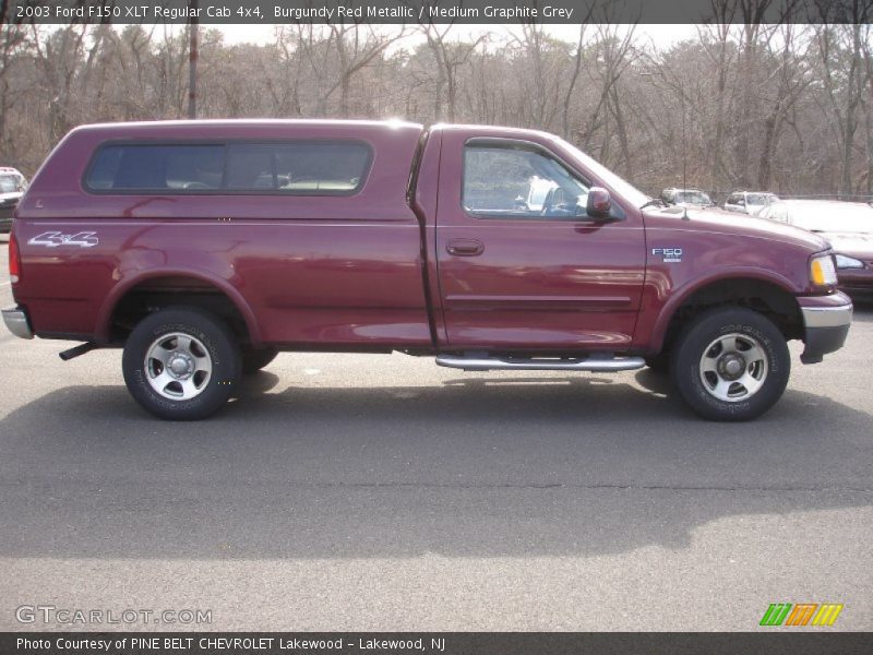 Burgundy Red Metallic / Medium Graphite Grey 2003 Ford F150 XLT Regular Cab 4x4
