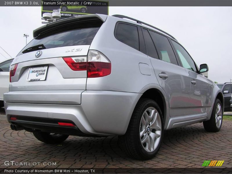 Titanium Silver Metallic / Grey 2007 BMW X3 3.0si