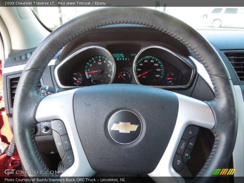 Red Jewel Tintcoat / Ebony 2009 Chevrolet Traverse LT