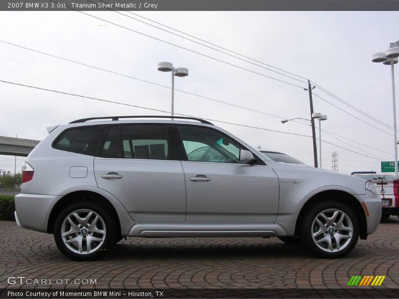 Titanium Silver Metallic / Grey 2007 BMW X3 3.0si