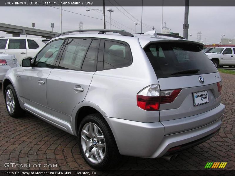 Titanium Silver Metallic / Grey 2007 BMW X3 3.0si