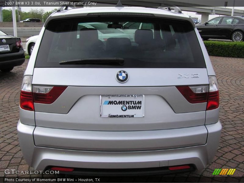 Titanium Silver Metallic / Grey 2007 BMW X3 3.0si