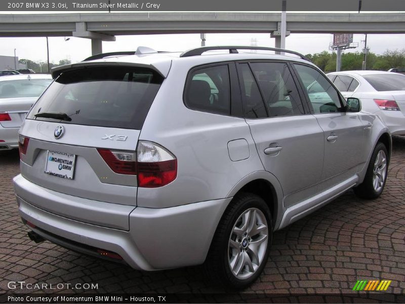 Titanium Silver Metallic / Grey 2007 BMW X3 3.0si