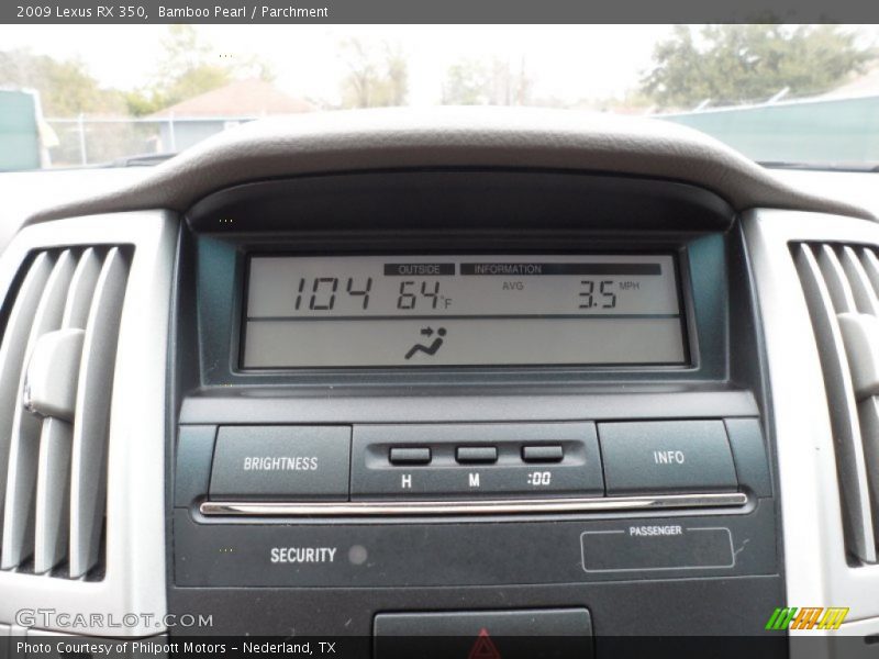 Bamboo Pearl / Parchment 2009 Lexus RX 350