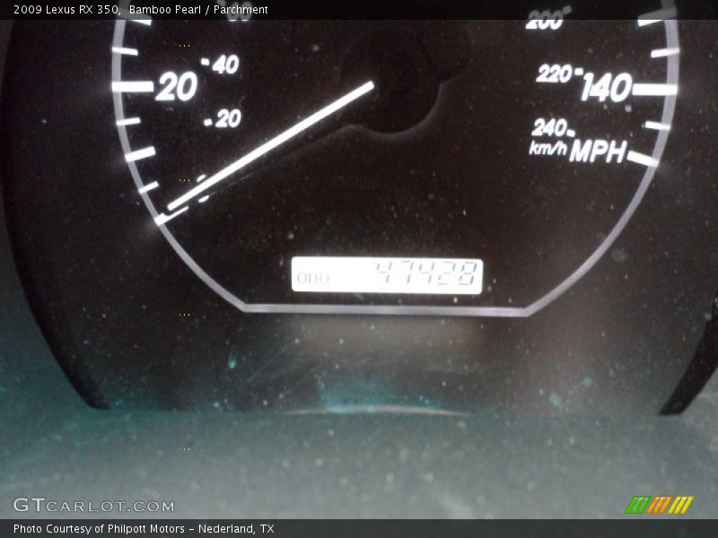 Bamboo Pearl / Parchment 2009 Lexus RX 350