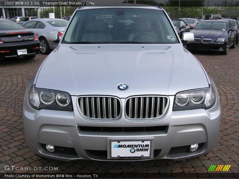 Titanium Silver Metallic / Grey 2007 BMW X3 3.0si