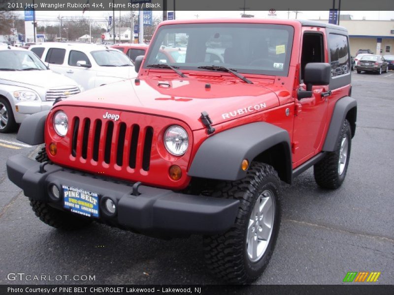 Flame Red / Black 2011 Jeep Wrangler Rubicon 4x4