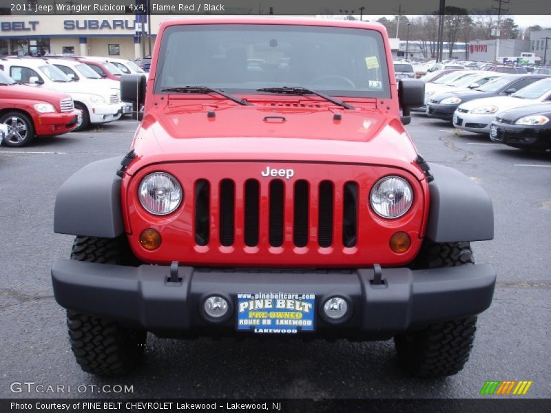 Flame Red / Black 2011 Jeep Wrangler Rubicon 4x4
