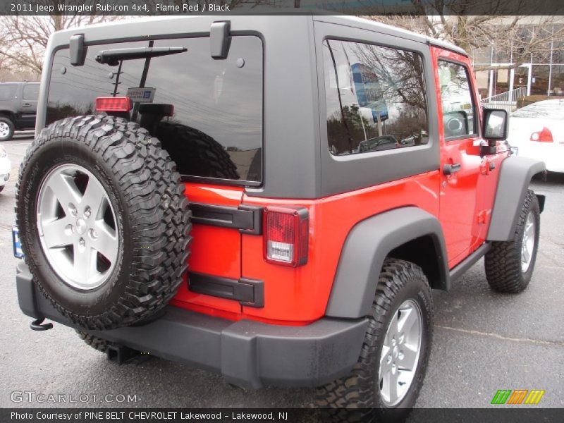 Flame Red / Black 2011 Jeep Wrangler Rubicon 4x4