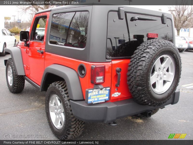 Flame Red / Black 2011 Jeep Wrangler Rubicon 4x4