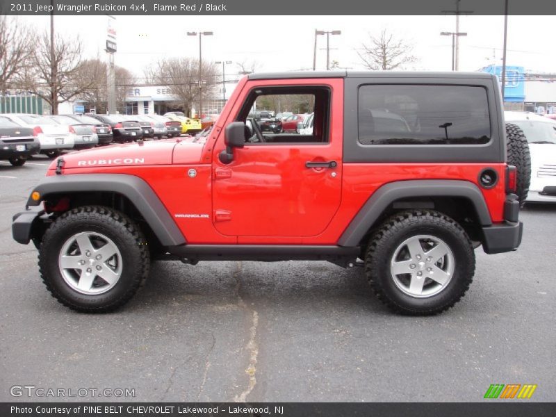Flame Red / Black 2011 Jeep Wrangler Rubicon 4x4