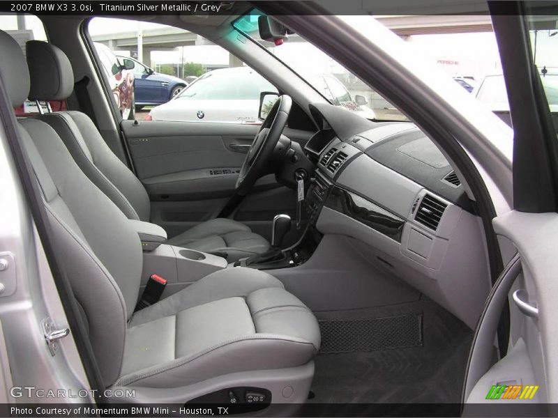 Titanium Silver Metallic / Grey 2007 BMW X3 3.0si
