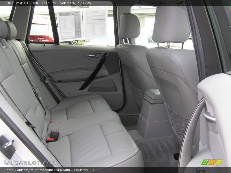 Titanium Silver Metallic / Grey 2007 BMW X3 3.0si