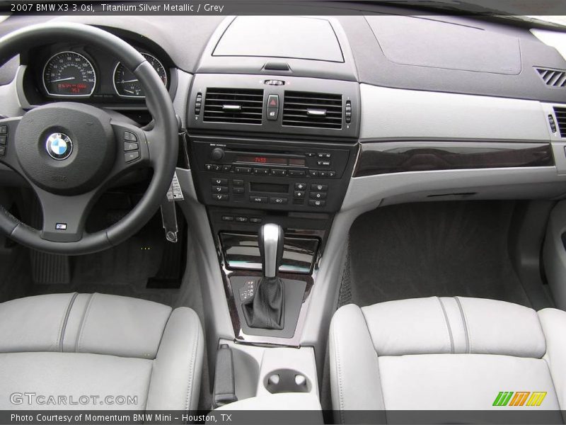Titanium Silver Metallic / Grey 2007 BMW X3 3.0si