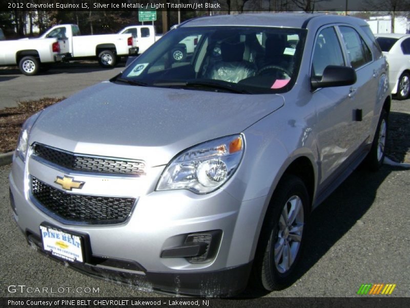 Silver Ice Metallic / Light Titanium/Jet Black 2012 Chevrolet Equinox LS