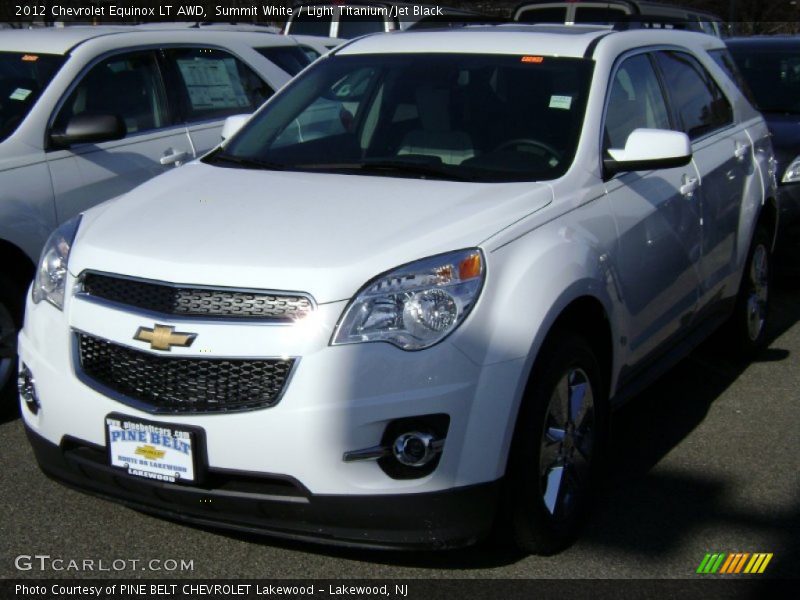 Summit White / Light Titanium/Jet Black 2012 Chevrolet Equinox LT AWD