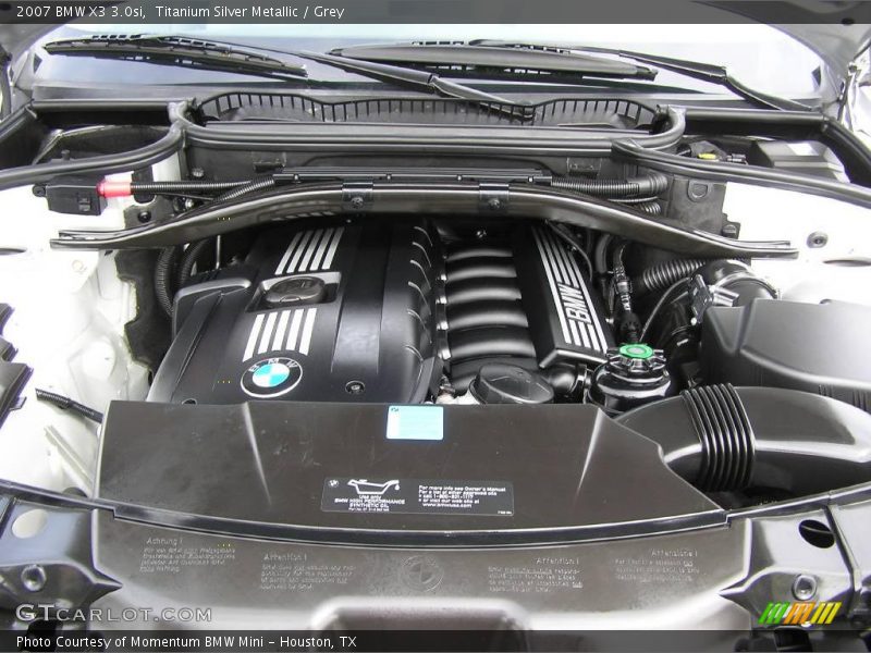 Titanium Silver Metallic / Grey 2007 BMW X3 3.0si