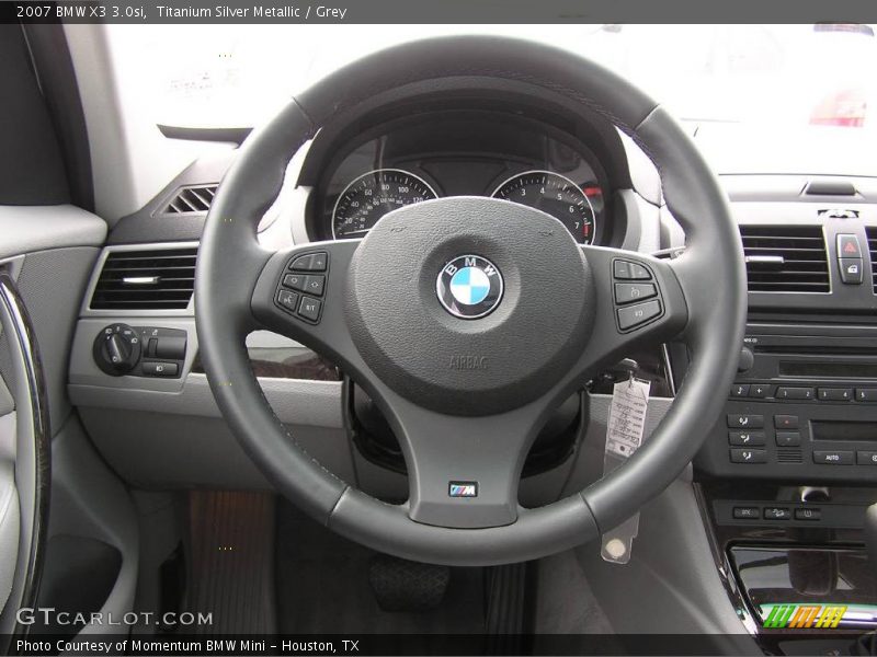 Titanium Silver Metallic / Grey 2007 BMW X3 3.0si