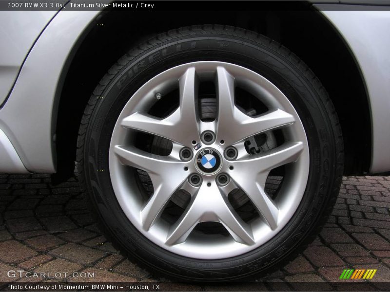 Titanium Silver Metallic / Grey 2007 BMW X3 3.0si