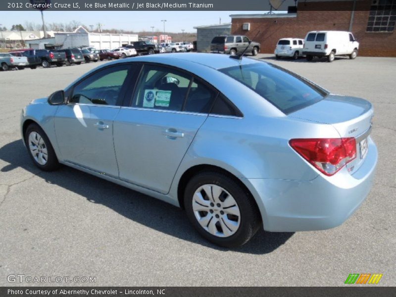 Ice Blue Metallic / Jet Black/Medium Titanium 2012 Chevrolet Cruze LS